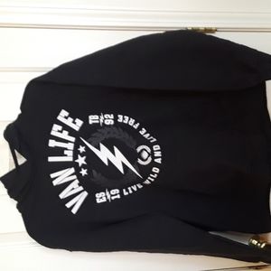 Van Life  black hoodie mens large/xl
